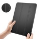 Tri-fold Stand PU Smart Auto Wake/Sleep Leather Case priekš Apple iPad Pro 11 (2020 / 2021 / 2022) - Melns - sāniski atverams maciņš ar stendu