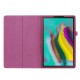 Litchi Texture Leather Stand Protective Case priekš Samsung Galaxy Tab A 10.1 (2019) T510 / T515 - Violets - sāniski atverams maciņš ar stendu