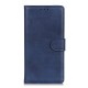 Matte Skin PU Leather Wallet Stand Book Case priekš LG K40s X430 - Tumši Zils - sāniski atverams maciņš ar stendu