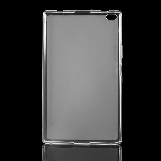 Matte Anti-fingerprint TPU Protection Tablet Case Cover priekš Lenovo Tab 4 8.0 TB-8504 - Caurspīdīgs - silikona aizmugures apvalks