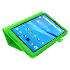Litchi Texture PU Leather Tablet Case priekš Lenovo Tab M8 TB-8505 / TB-8506 3rd Gen - Zaļš - sāniski atverams mākslīgas ādas maciņš ar stendu