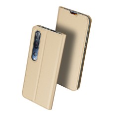 Dux Ducis Skin Pro series для Xiaomi Mi 10 5G / Mi 10 Pro 5G - Золотой - чехол-книжка с магнитом и стендом / подставкой (кожаный чехол-книжка, leather book wallet case cover stand)