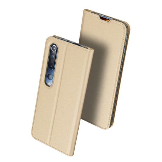 Dux Ducis Skin Pro series priekš Xiaomi Mi 10 5G / Mi 10 Pro 5G - Zelts - sāniski atverams maciņš ar magnētu un stendu (ādas maks, grāmatiņa, leather book wallet case cover stand)