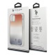 U.S. Polo Assn. Gradient Pattern Collection series USHCN58TRDGRB priekš Apple iPhone 11 Pro - Sarkans / Zils - silikona aizmugures apvalks / bampers-vāciņš