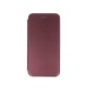 Smart Diva priekš Huawei P40 Lite E - Bordo - sāniski atverams maciņš ar stendu (ādas maks, grāmatiņa, leather book wallet case cover stand)