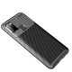 Beetle Series Carbon Fiber TPU Protection Phone Cover priekš Samsung Galaxy A21s A217 - Melns - triecienizturīgs silikona aizmugures apvalks (bampers, vāciņš, slim TPU silicone case shell cover, bumper)