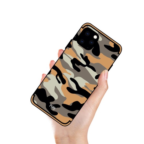 NXE Camouflage Pattern PC/TPU Hybrid Back Case priekš Apple iPhone 11 Pro - Oranžs - plastikāta / silikona aizmugures apvalks / bampers-vāciņš