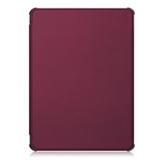 PU Leather Flip Case Smart Auto Wake/Sleep priekš Amazon Kindle 10 (2019) - Bordo - sāniski atverams maciņš ar stendu