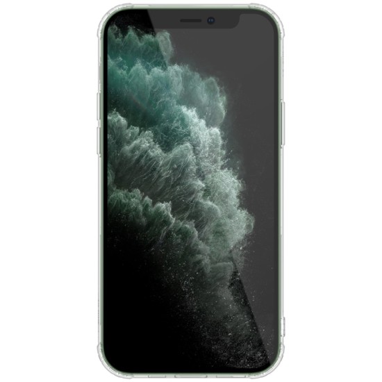 NILLKIN Nature 0.6mm Soft TPU Phone Case priekš Apple iPhone 12 / 12 Pro - Caurspīdīgs - silikona aizmugures apvalks (bampers, vāciņš, slim TPU silicone case shell cover, bumper)