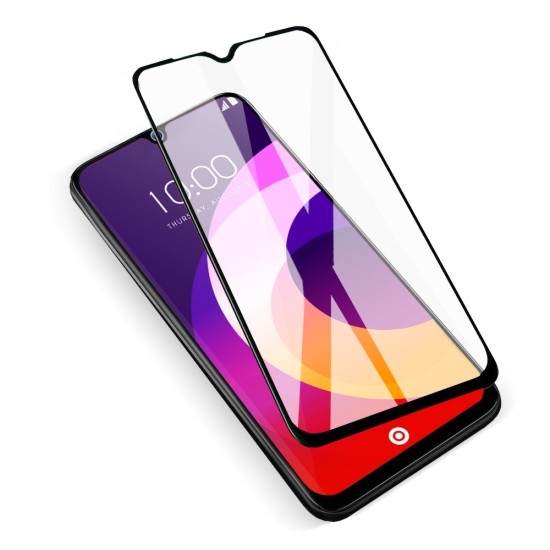 5D Full Glue Ceramic Film screen protector priekš Apple iPhone 12 mini - Melns - Ekrāna Aizsargplēve