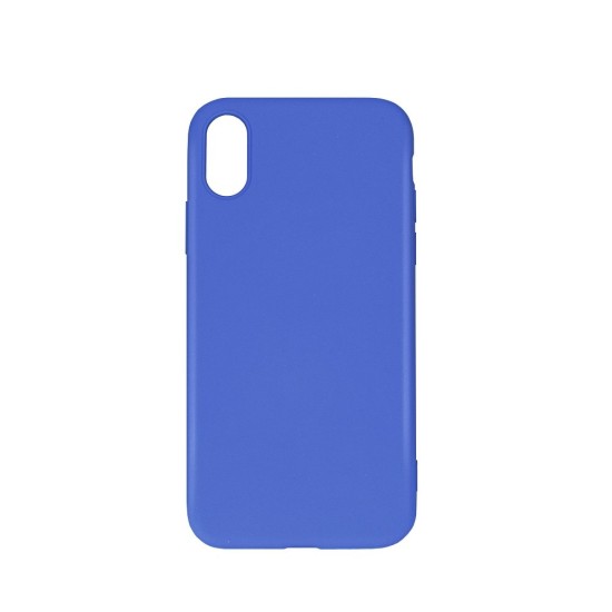 Forcell Silicone Lite Back Case priekš Apple iPhone 12 / 12 Pro - Zils - matēts silikona aizmugures apvalks / bampers-vāciņš