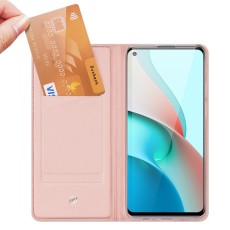 Dux Ducis Skin Pro series priekš Xiaomi Redmi Note 9T - Rozā Zelts - sāniski atverams maciņš ar magnētu un stendu (ādas maks, grāmatiņa, leather book wallet case cover stand)
