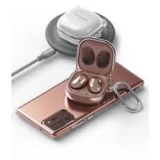 Ringke Hinge Series Protective Case priekš Samsung Galaxy Buds Live / Buds Pro / Buds 2 / Buds 2 Pro / Buds FE - Caurspīdīgs - plastikāta apvalks bezvadu austiņu lādēšanas ierīcei