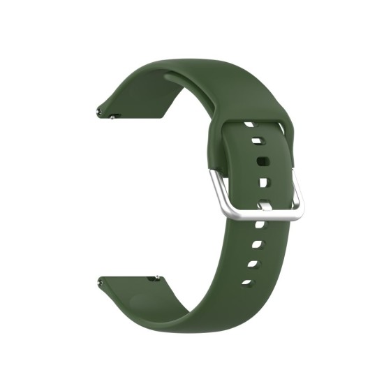 22mm Tech-Protect Icon Series Silicone Watchband Strap - Haki Zaļš - silikona siksniņas (jostas) priekš pulksteņiem