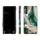 iDeal of Sweden Fashion AW18 Back Case priekš Samsung Galaxy S21 Plus G996 - Golden Jade Marble - plastikāta aizmugures apvalks ar iebūvētu metālisku plāksni / bampers-vāciņš