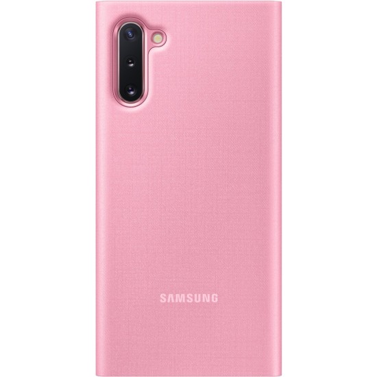 Samsung Original Led View Book Case priekš Samsung Galaxy Note 10 N970 - Rozā - sāniski atverams maciņš ar Led apgaismojumu
