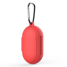 Silicone Protective Case with Hook priekš Samsung Galaxy Buds / Buds Plus - Sarkans - silikona apvalks ar karabīni bezvadu austiņu lādēšanas ierīcei