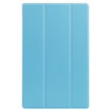 Tri-fold Stand PU Smart Auto Wake/Sleep Leather Case priekš Lenovo Tab M10 HD X306 - Gaiši Zils - sāniski atverams maciņš ar stendu