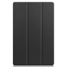Tri-fold Stand PU Smart Auto Wake/Sleep Leather Case priekš Lenovo Tab P11 Pro TB-J706 - Melns - sāniski atverams maciņš ar stendu