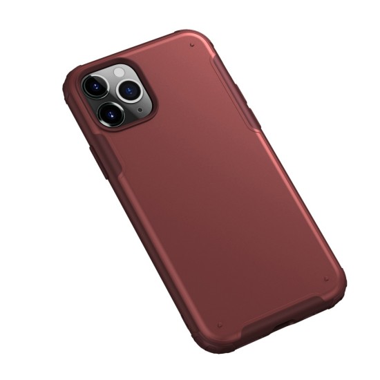 Quality PC / TPU Back Case priekš Apple iPhone 11 Pro - Sarkans - silikona-plastikāta aizmugures apvalks / bampers-vāciņš