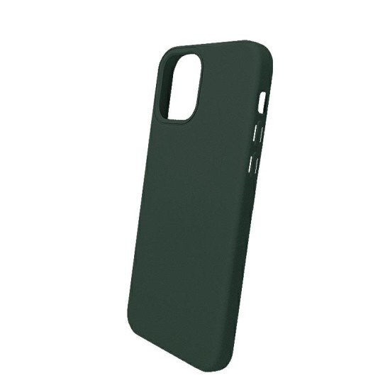Forcell Silicone Case (Microfiber Soft Touch) для Samsung Galaxy A12 A125 - Зелёный - матовая силиконовая накладка / бампер-крышка