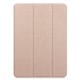 Tri-fold Stand PU Leather Smart Case priekš Apple iPad Pro 11 (2020 / 2021 / 2022) - Rozā Zelts - sāniski atverams maciņš ar stendu
