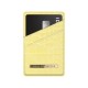 iDeal of Sweden Atelier SS21 Magnetic Card Holder - Lemon Croco - mākslīgās ādas kredītkaršu turētājs ar magnētu