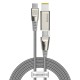Baseus 2M 2in1 Flash 5A 100W Type-C to Type-C / DC Laptop power cable для Lenovo / IBM / Macbook / Xiaomi - Серый - USB-C дата кабель для зарядки ноутбуков