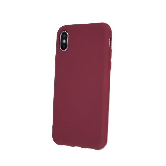 OEM Silicone Back Case (Microfiber Soft Touch) priekš Apple iPhone 13 - Bordo - matēts silikona aizmugures apvalks