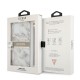 Guess Marble Strap Collection Back Case GUHCP13XKMABGR priekš Apple iPhone 13 Pro Max - Pelēks - silkona-plastikāta aizmugures apvalks ar auklu / bampers-vāciņš