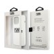 Karl Lagerfeld Silicone Stack Logo series Back Case KLHCP13LSLKLWH priekš Apple iPhone 13 Pro - Balts - silikona aizmugures apvalks / bampers-vāciņš