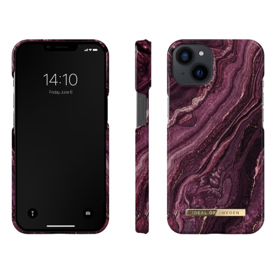 iDeal of Sweden Fashion AW20 Back Case для Apple iPhone 13 - Golden Plum - пластиковый чехол-накладка с встроенной металической пластиной / бампер-крышка