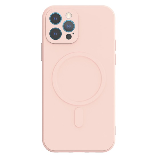 Tel Protect Silicone Back Case with MagSafe priekš Apple iPhone 13 Pro Max - Gaiši Rozā - silikona aizmugures apvalks / bampers-vāciņš