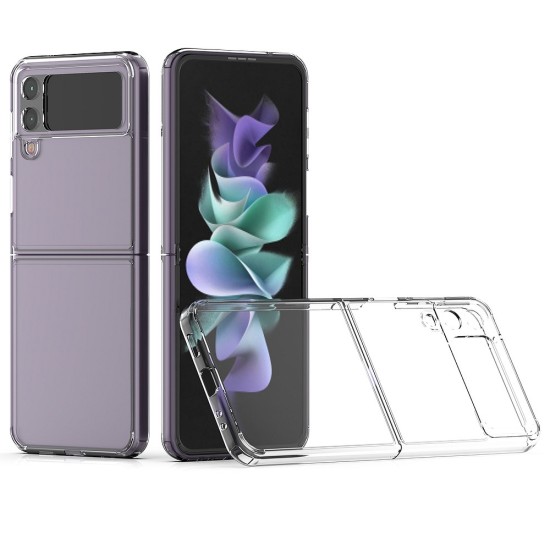 Forcell Clear Case priekš Samsung Galaxy Flip3 5G - Caurspīdīgs - plastikas aizmugures apvalks / vāciņš