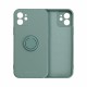 RoarKorea Amber Ring Back Case priekš Apple iPhone 13 Pro - Zaļš - silikona aizmugures apvalks ar gredzenu / bampers-vāciņš