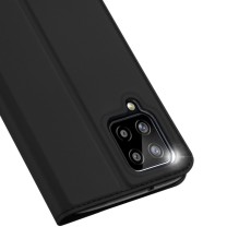 Dux Ducis Skin Pro series priekš Samsung Galaxy A22 4G A225 - Melns - sāniski atverams maciņš ar magnētu un stendu