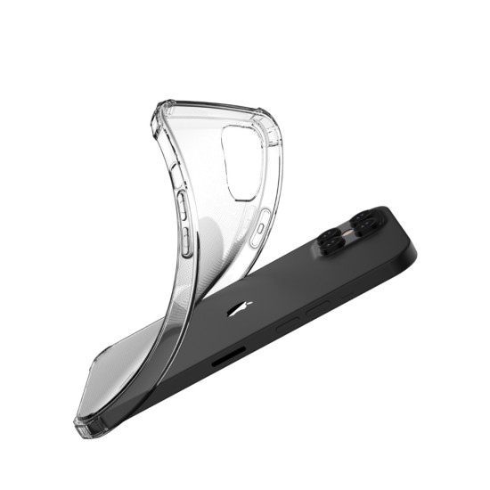 Anti Shock 1.5 mm Back Case priekš Apple iPhone 13 - Caurspīdīgs - triecienizturīgs silikona aizmugures apvalks / bampers-vāciņš