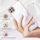 IMD Electroplating Marble Pattern TPU Phone Shell priekš Samsung Galaxy A22 5G A226 - Balts - silikona aizmugures apvalks / bampers-vāciņš