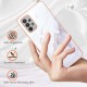 IMD Electroplating Marble Pattern TPU Phone Shell priekš Samsung Galaxy A52 A525 / A52 5G A526 / A52s 5G A528 - Balts - silikona aizmugures apvalks / bampers-vāciņš