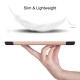 Tri-fold Stand PU Smart Auto Wake/Sleep Leather Case priekš Samsung Galaxy Tab S7 FE T733 / T736 - Rozā Zelts - sāniski atverams maciņš ar stendu