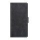 PU Leather Full Protection Wallet Cover Stand Case with Magnetic Double Clasp priekš Realme C21Y - Melns - sāniski atverams maciņš ar magnētu stendu