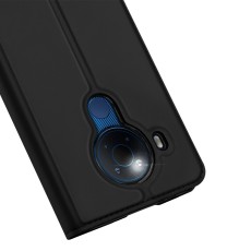 Dux Ducis Skin Pro series priekš Nokia 5.4 - Melns - sāniski atverams maciņš ar magnētu un stendu