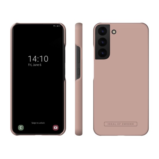 iDeal of Sweden Seamless SS22 Back Case priekš Samsung Galaxy S22 Plus 5G S906 - Blush Pink - ciets silikona aizmugures apvalks ar iebūvētu metālisku plāksni / bampers-vāciņš