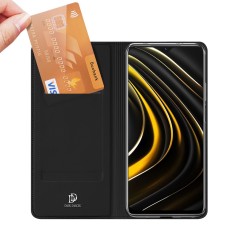 Dux Ducis Skin Pro series priekš Xiaomi Redmi 9T / Poco M3 - Melns - sāniski atverams maciņš ar magnētu un stendu