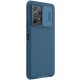 Nillkin CamShield Slide Camera Back Hard Case Cover priekš Samsung Galaxy A53 5G A536 - Zils - plastikas aizmugures apvalks / bampers ar kameras aizsargmehānismu