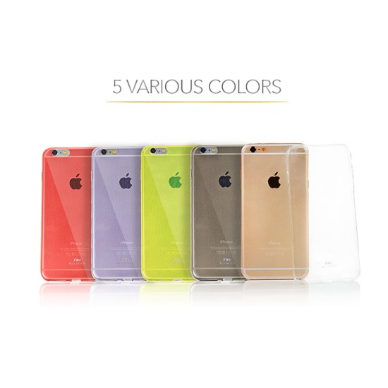 RoarKorea TPU series priekš Apple iPhone 6 / 6S Plus - Caurspīdīgs - super plāns 0.3mm silikona apvalks (bampers, vāciņš, ultra slim TPU silicone case cover, bumper)
