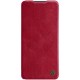 NILLKIN Qin Series Card Holder Leather Flip Case для Xiaomi 11T 5G / 11T Pro 5G - Красный - чехол-книжка