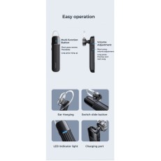 Joyroom JR-B01 Universāla Bluetooth V5.0 bezvadu austiņa - Balta