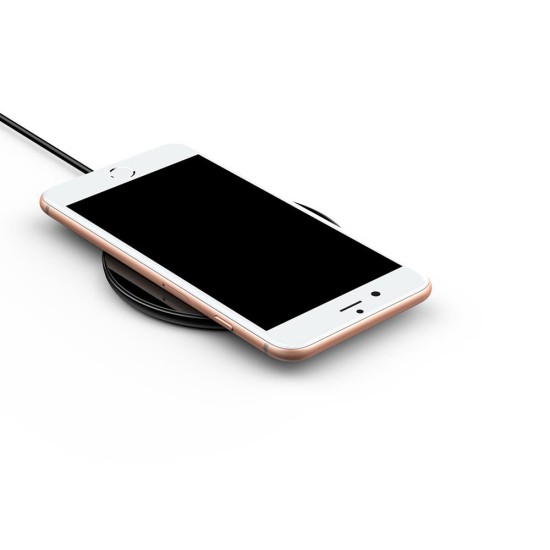 Baseus Simple Qi Wireless Fast Charging 10W with USB Cable - Melns - Universāls induktīvs bezvadu USB lādētājs paliktnis