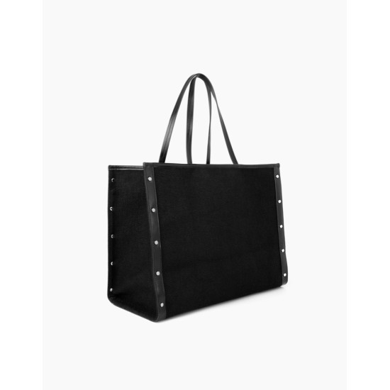 iDeal of Sweden AW21 Daria Shopper Bag - Jacquard Black - sieviešu pleca soma
